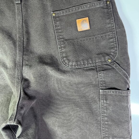 Carhartt Men's 40x30 Original Dungaree Fit Double Knee Duck Pants B136 DKB - Picture 6 of 8
